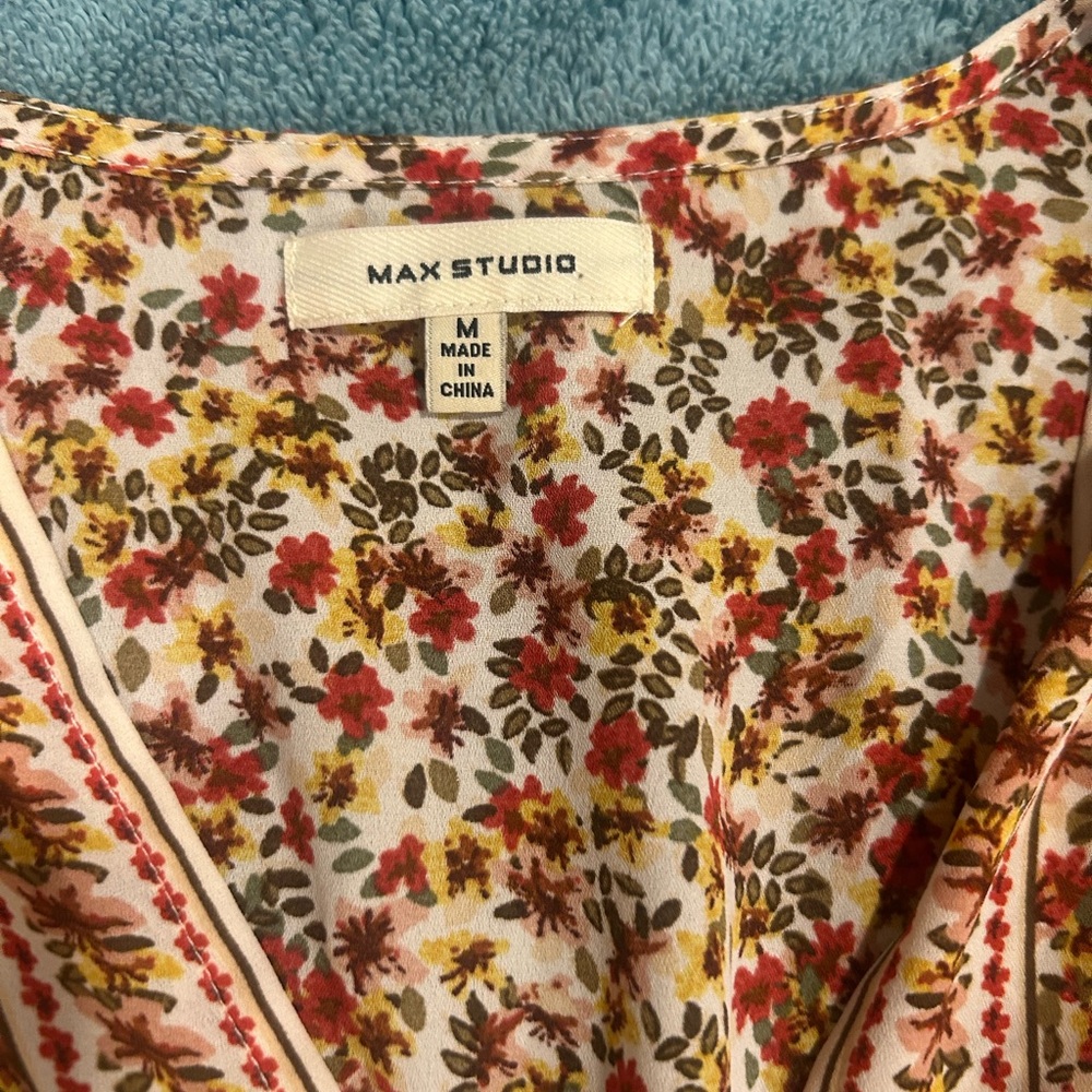 Max Studio Multicolor Floral Blouse - Picture 2 of 4